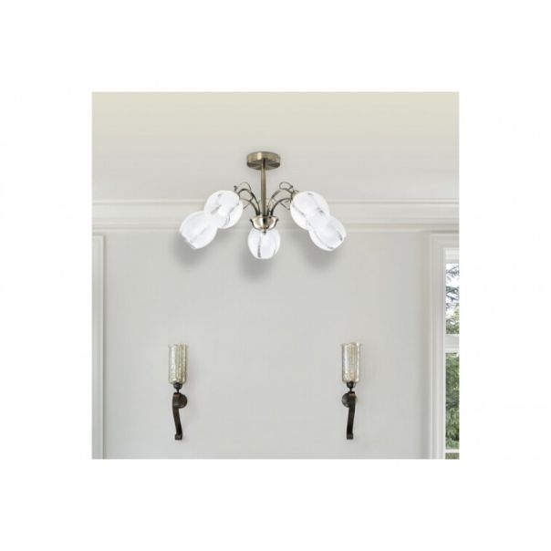 Rabalux Plafonjera Joel E27 5x MAX 60W bronzana (2271) - 2271-1-1