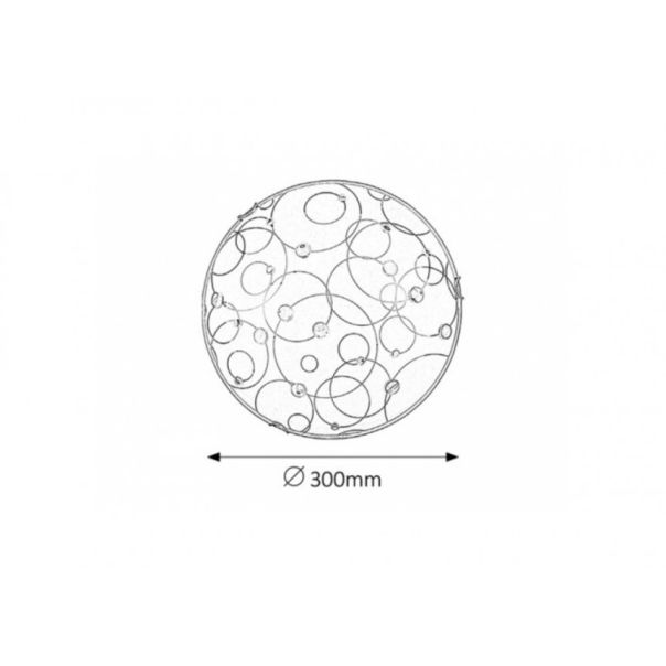 Rabalux Plafonjera Jolly E27 1x MAX 60W beli sa motivima (1861) - 1861-1-1