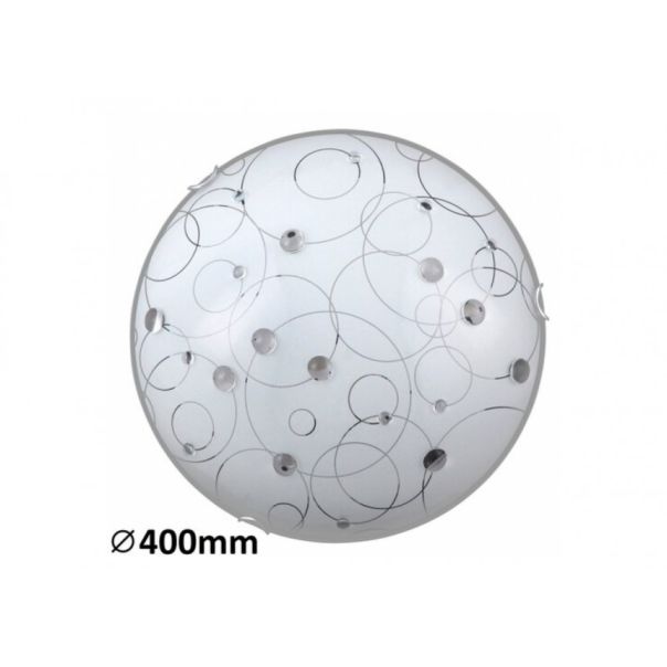 Rabalux Plafonjera Jolly E27 2x MAX 60W beli sa motivima (1862) - 1862-1-1