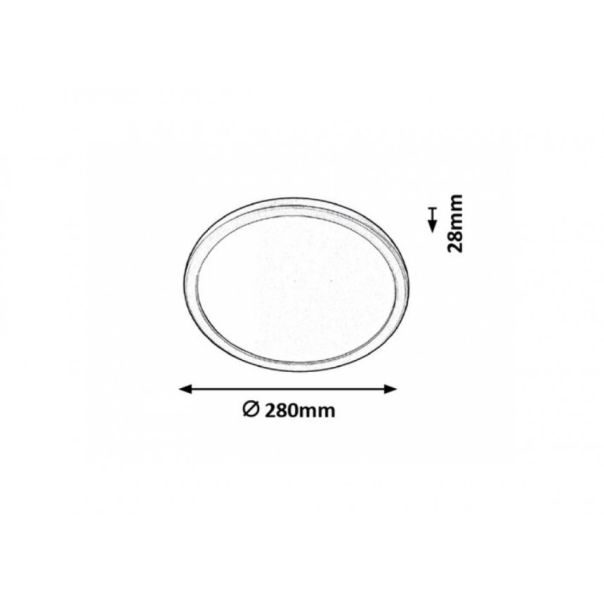 Rabalux Plafonjera Lambert LED 15W srebrna (3358) - 3358