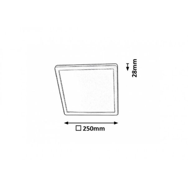 Rabalux Plafonjera Lambert LED 15W srebrna (3359) - 3359