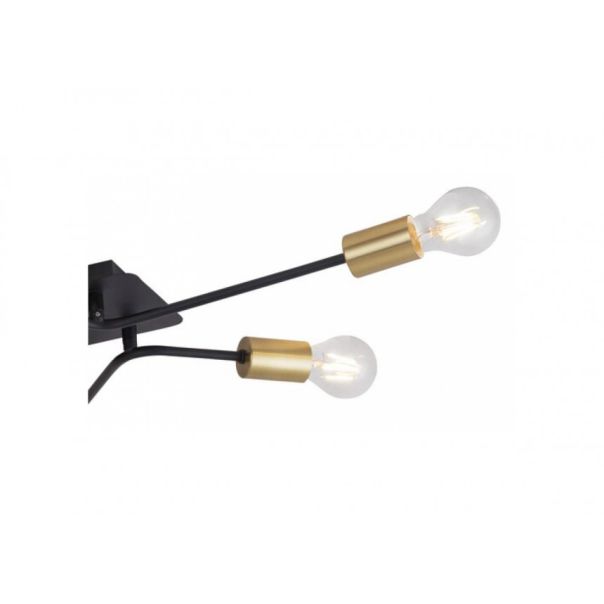 Rabalux Plafonjera Lanny E27 6x MAX 15W crna (2103) - 2103-1-1