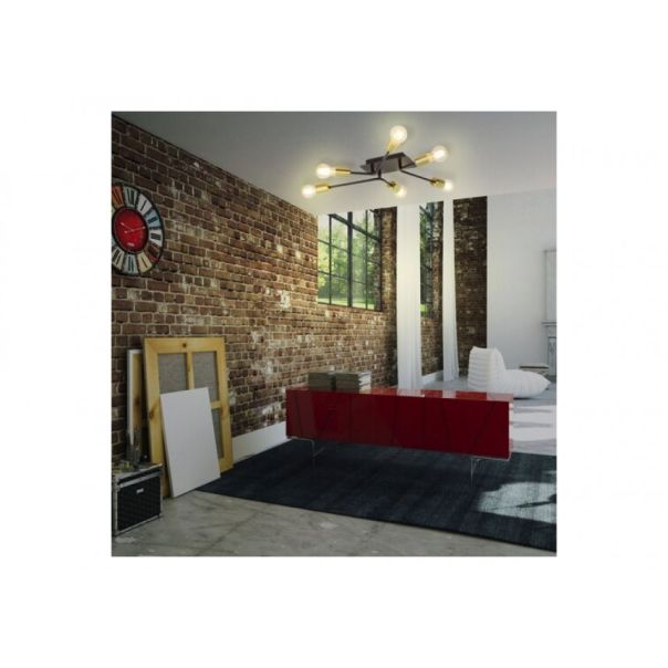 Rabalux Plafonjera Lanny E27 6x MAX 15W crna (2103) - 2103-1-1