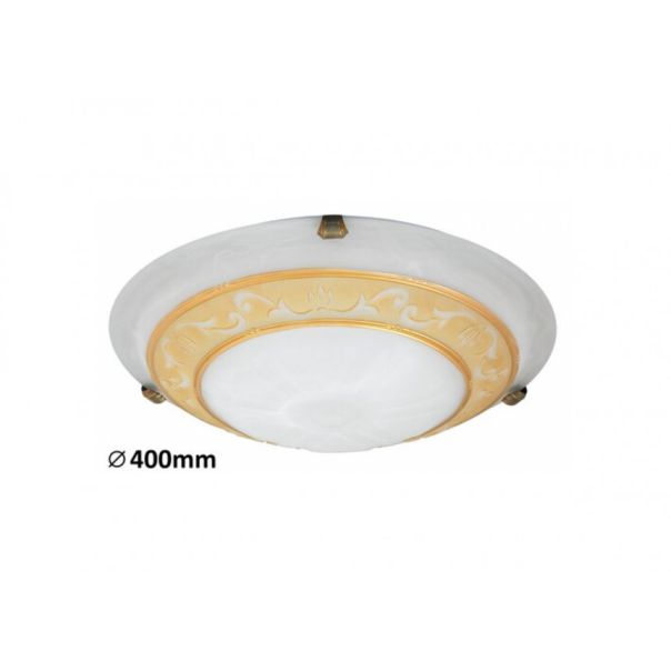 Rabalux Plafonjera Laretta E27 2x MAX 60W belo staklo - alabaster (3714) - 3714