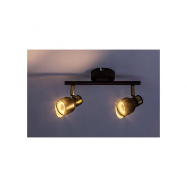 Rabalux Plafonjera Lilou GU10 2x MAX 25W zlatna (73048) - RAS002772A00000