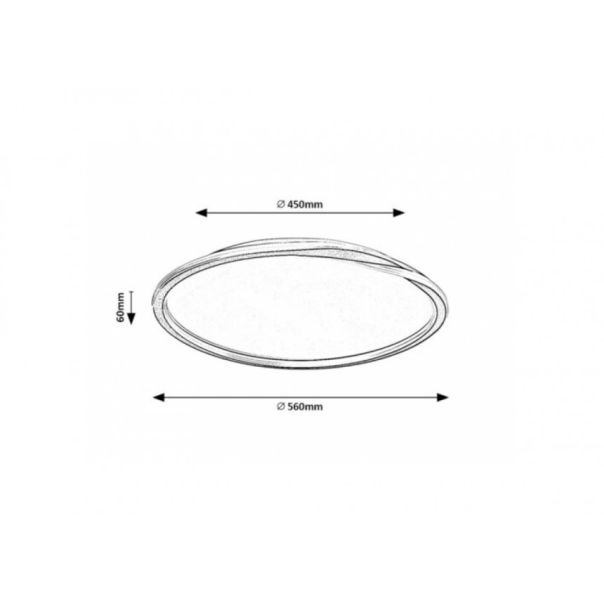 Rabalux Plafonjera Mathiola LED 40W crna (71290) - RAS002917A00000