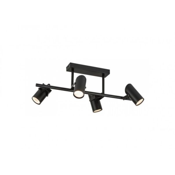 Rabalux Plafonjera Maximilian GU10 4x MAX 25W mat crno (73044) - RAS002788A00000