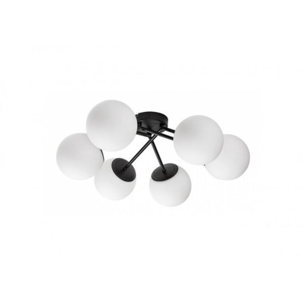 Rabalux Plafonjera Meduza E14 6x MAX 20W mat crno (71294) - RAS002920A00000