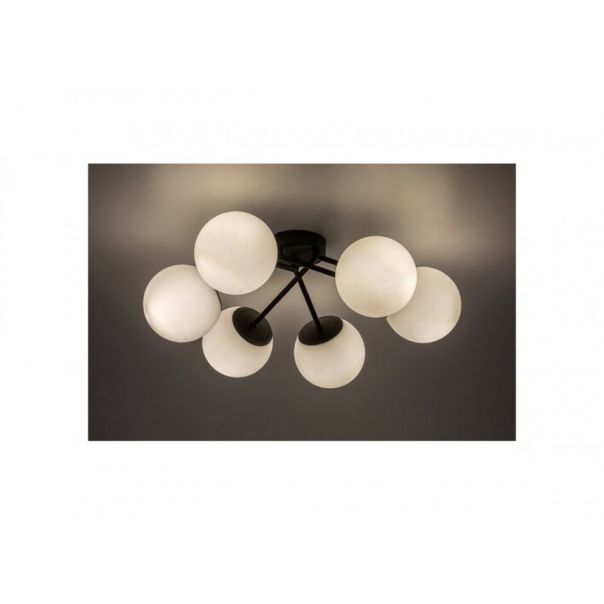 Rabalux Plafonjera Meduza E14 6x MAX 20W mat crno (71294) - RAS002920A00000