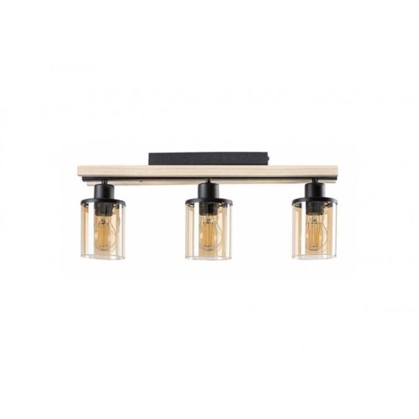 Rabalux Plafonjera Niylah E27 3x MAX 25W crna (71083) - 71083