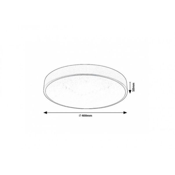 Rabalux Plafonjera Octav2 LED 24W srebrna (71135) - RAS002745A00000