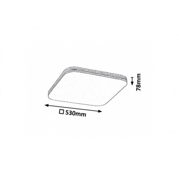 Rabalux Plafonjera Oscar LED 36W bela (3409) - 3409
