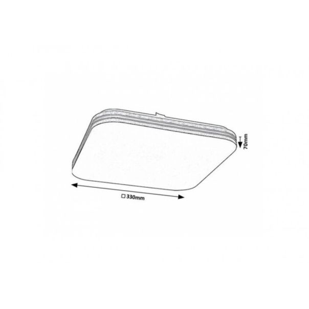 Rabalux Plafonjera Oscar2 LED 18W bela (71174) - RAS002811A00000