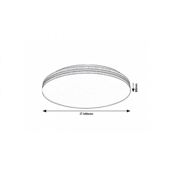 Rabalux Plafonjera Oscar2 LED 18W bela (71175) - RAS002738A00000