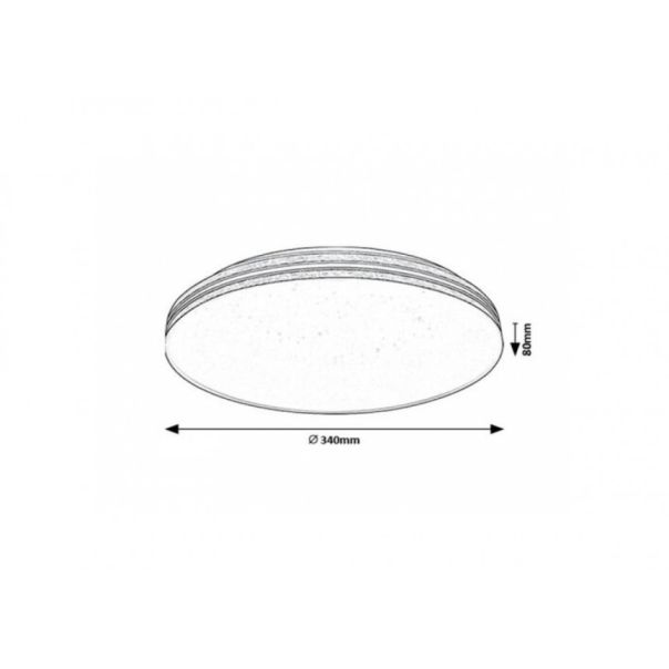 Rabalux Plafonjera Oscar2 LED 18W bela (71177) - RAS002806A00000