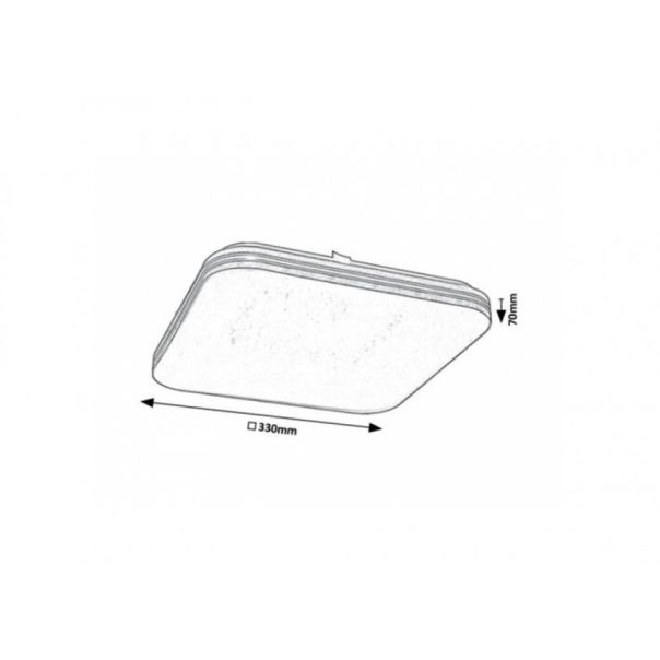 Rabalux Plafonjera Oscar2 LED 18W bela (71178) - RAS002568A00000