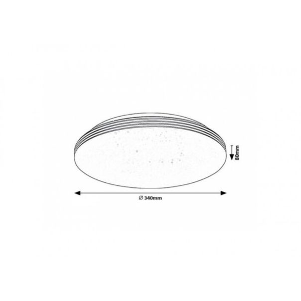 Rabalux Plafonjera Oscar2 LED 18W bela (71179) - RAS002778A00000