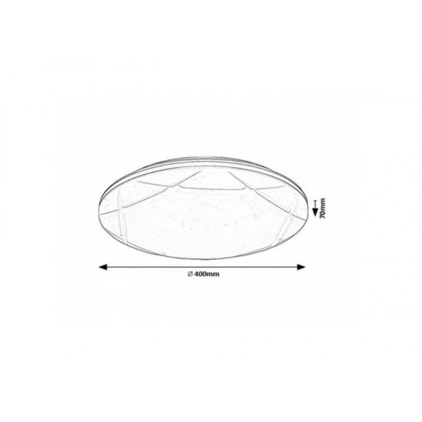 Rabalux Plafonjera Oswald2 LED 24W srebrna (71053) - RAS002744A00000