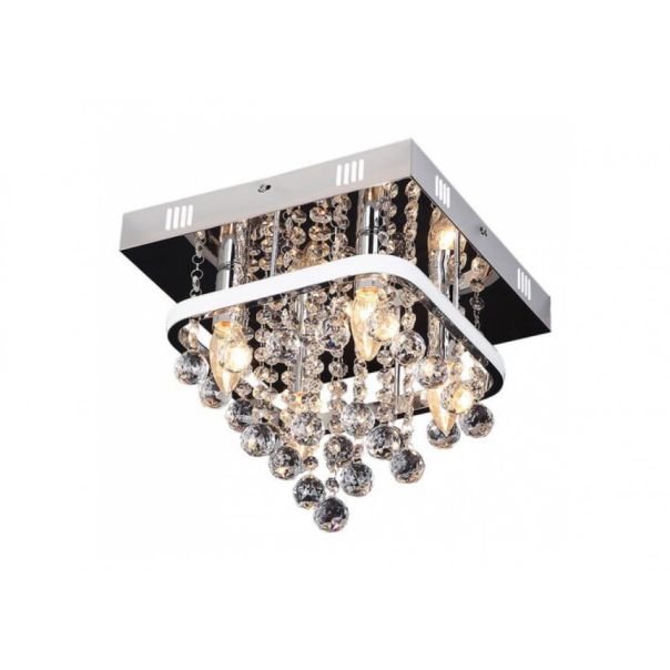 Rabalux Plafonjera Pallas LED 23+ E14 4x MAX 40W hrom (2238) - 2238-1