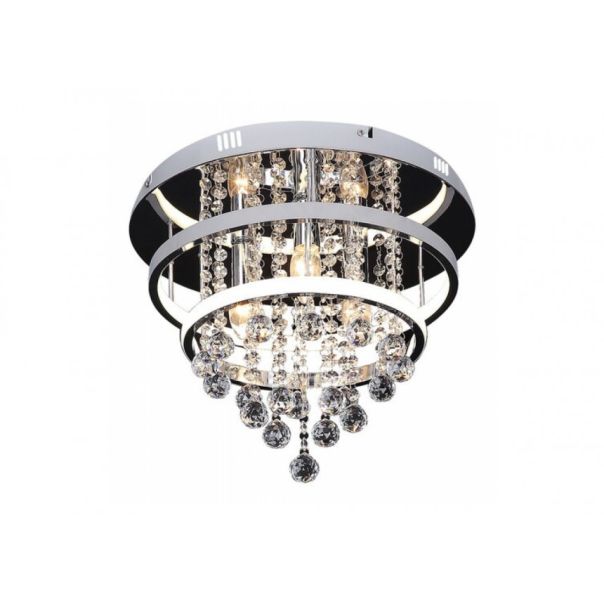 Rabalux Plafonjera Pallas LED 32+ E14 3x MAX 40W hrom (2237) - 2237-1