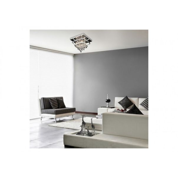 Rabalux Plafonjera Pallas LED 36+ E14 4x MAX 40W hrom (2239) - 2239