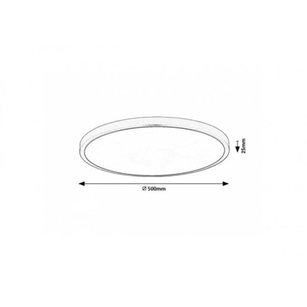Rabalux Plafonjera Paulos LED 48W crna (71074) - RAS002592A00000
