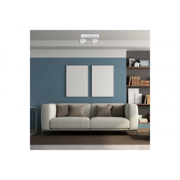 Rabalux Plafonjera Perico GU10 2X MAX 5W bela (73018) - RAS002538A00000