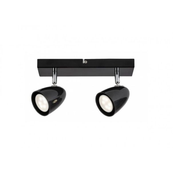 Rabalux Plafonjera Perico GU10 2X MAX 5W crna (73017) - RAS002527A00000