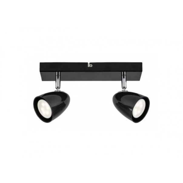 Rabalux Plafonjera Perico GU10 2X MAX 5W crna (73017) - RAS002527A00000