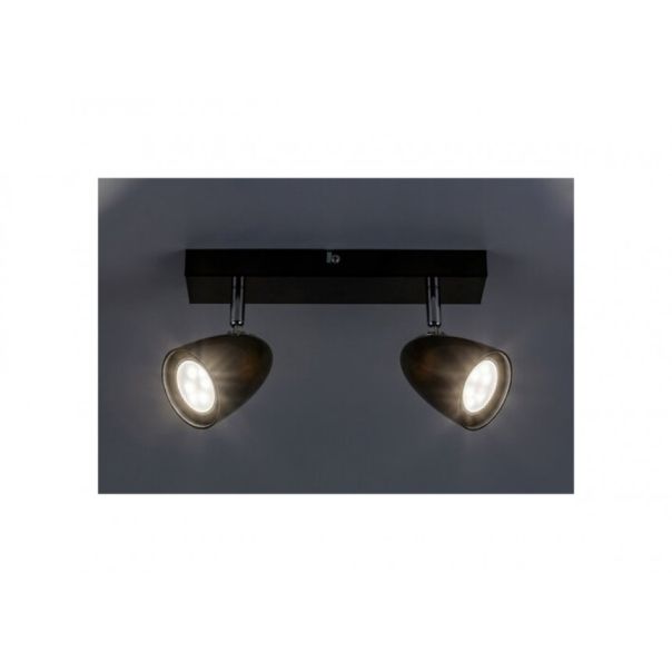 Rabalux Plafonjera Perico GU10 2X MAX 5W crna (73017) - RAS002527A00000