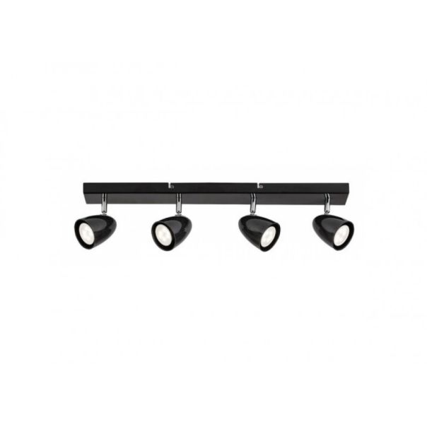 Rabalux Plafonjera Perico GU10 4X MAX 5W crna (73021) - RAS002730A00000