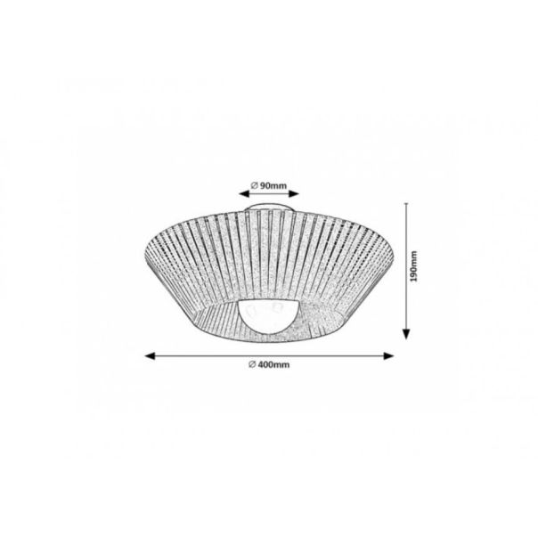 Rabalux Plafonjera Revan E27 1x MAX 6W crna (71248) - RAS002911A00000