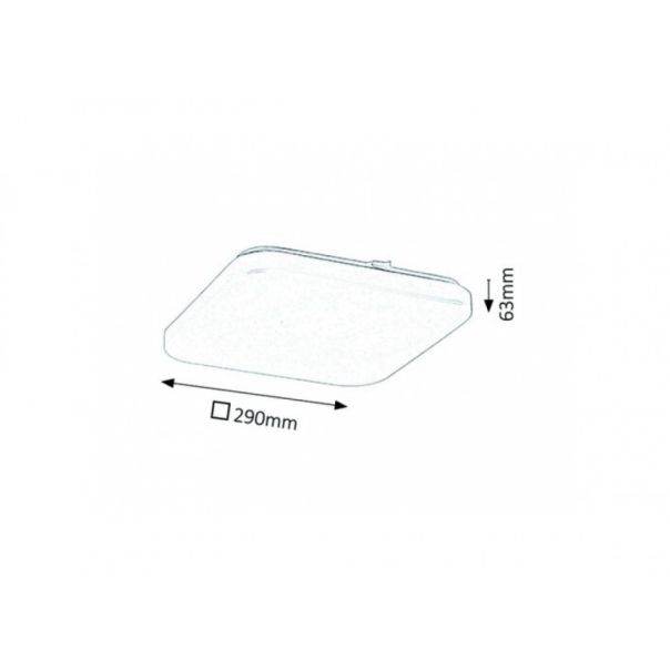 Rabalux Plafonjera Rob LED 20W bela (3340) - 3340