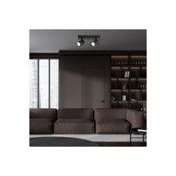 Rabalux Plafonjera Rogelio GU10 2X MAX 5W mat crno (73024) - RAS002732A00000
