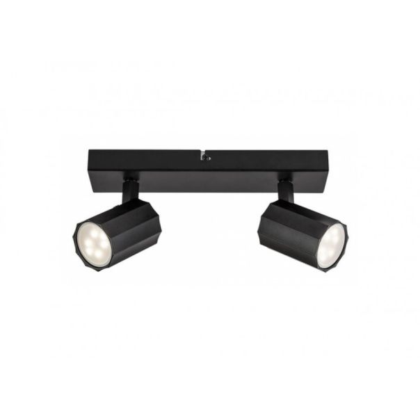 Rabalux Plafonjera Rogelio GU10 2X MAX 5W mat crno (73024) - RAS002732A00000