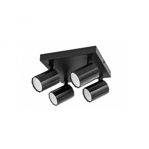 Rabalux Plafonjera Rogelio GU10 4X MAX 5W mat crno (73026) - RAS002569A00000