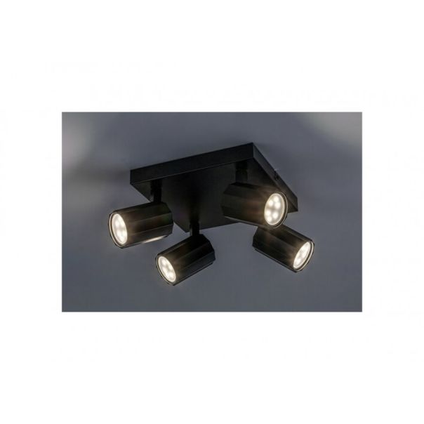 Rabalux Plafonjera Rogelio GU10 4X MAX 5W mat crno (73026) - RAS002569A00000