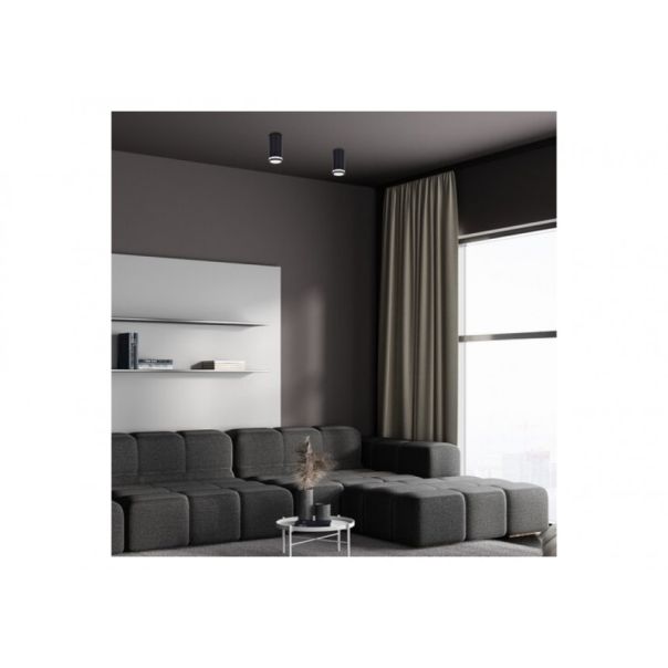 Rabalux Plafonjera Senobia GU10 1x MAX 35W crna (73030) - RAS002598A00000