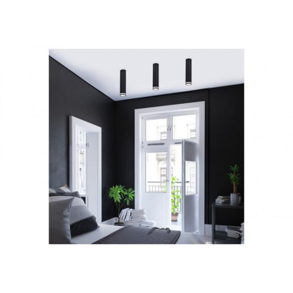 Rabalux Plafonjera Senobia GU10 1x MAX 35W crna (73031) - RAS002578A00000