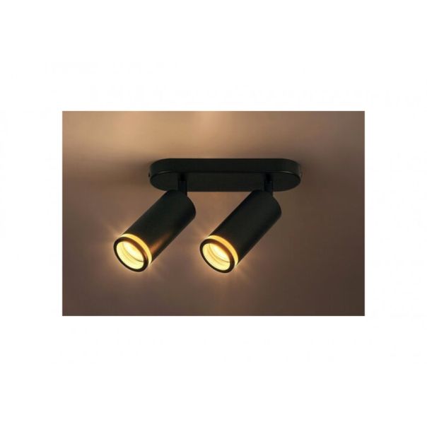 Rabalux Plafonjera Senobia GU10 2x MAX 35W crna (73034) - RAS002533A00000