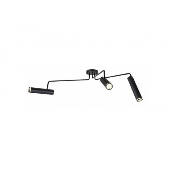 Rabalux Plafonjera Senobia GU10 3x MAX 35W crna (73039) - RAS002721A00000