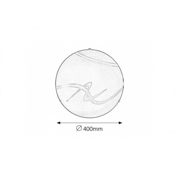 Rabalux Plafonjera Soley E27 2x MAX 60W bela (1819) - 1819