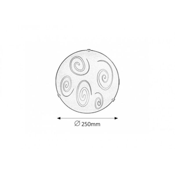 Rabalux Plafonjera Spiral E27 1x MAX 60W bela (1822) - 1822