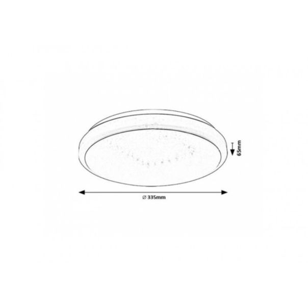 Rabalux Plafonjera Trevor2 LED 18W bela (71182) - RAS002807A00000