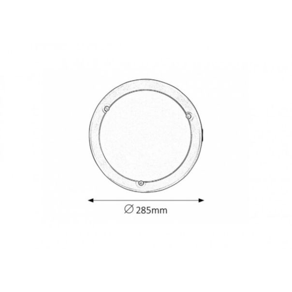 Rabalux Plafonjera Ufo E27 1x MAX 60W brušeni hrom (5121) - 5121-1-1