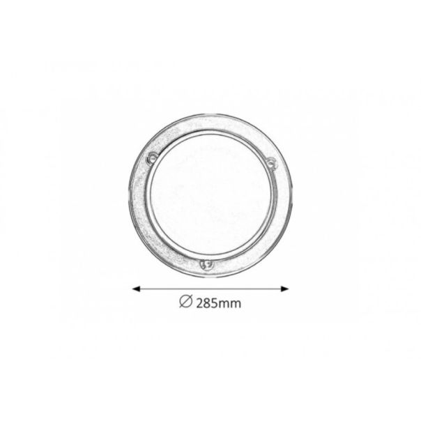 Rabalux Plafonjera Ufo E27 1x MAX 60W crna (5103) - 5103-1