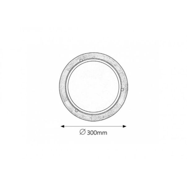 Rabalux Plafonjera Ufo E27 1x MAX 60W hrast (5417) - 5417