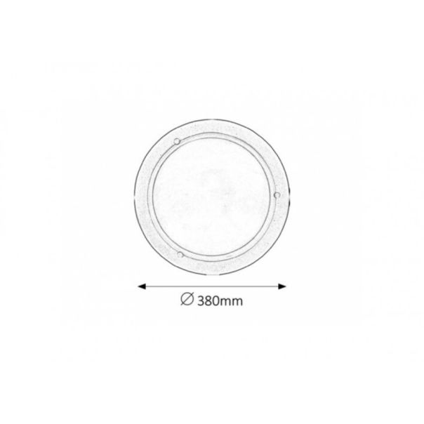Rabalux Plafonjera Ufo E27 2x MAX 60W bela (5131) - 5131