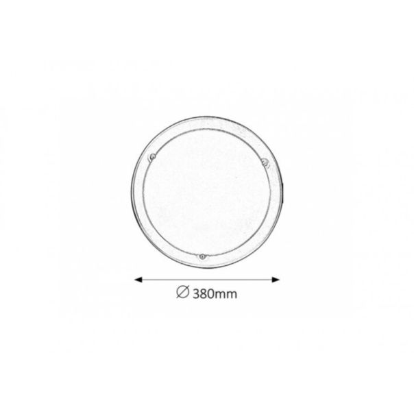 Rabalux Plafonjera Ufo E27 2x MAX 60W brušeni hrom (5151) - 5151