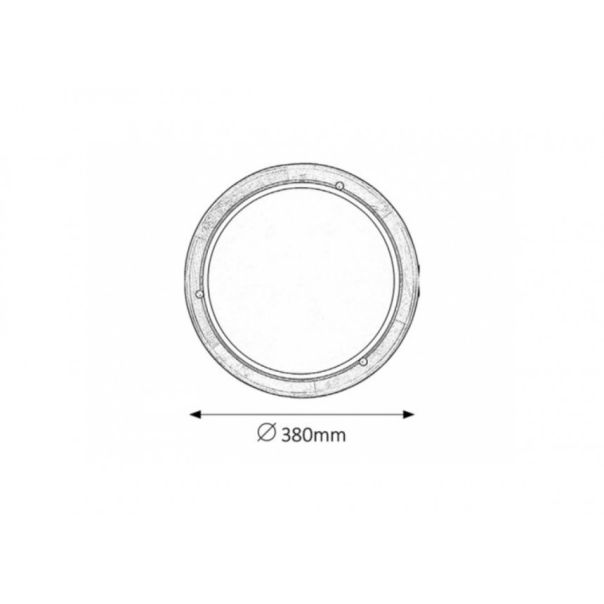 Rabalux Plafonjera Ufo E27 2x MAX 60W hrast (5427) - 5427